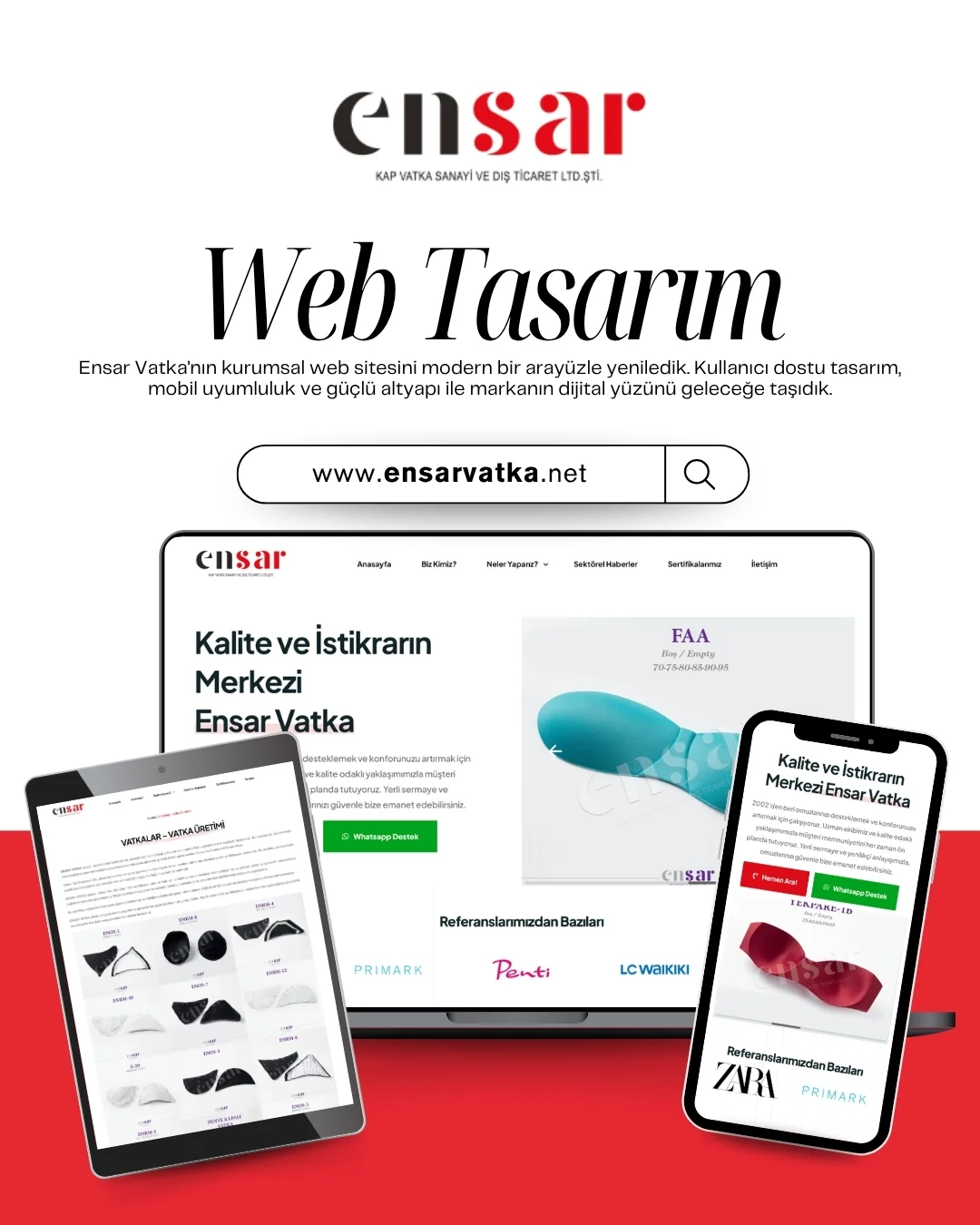 Ensar Vatka — Kurumsal web yenileme