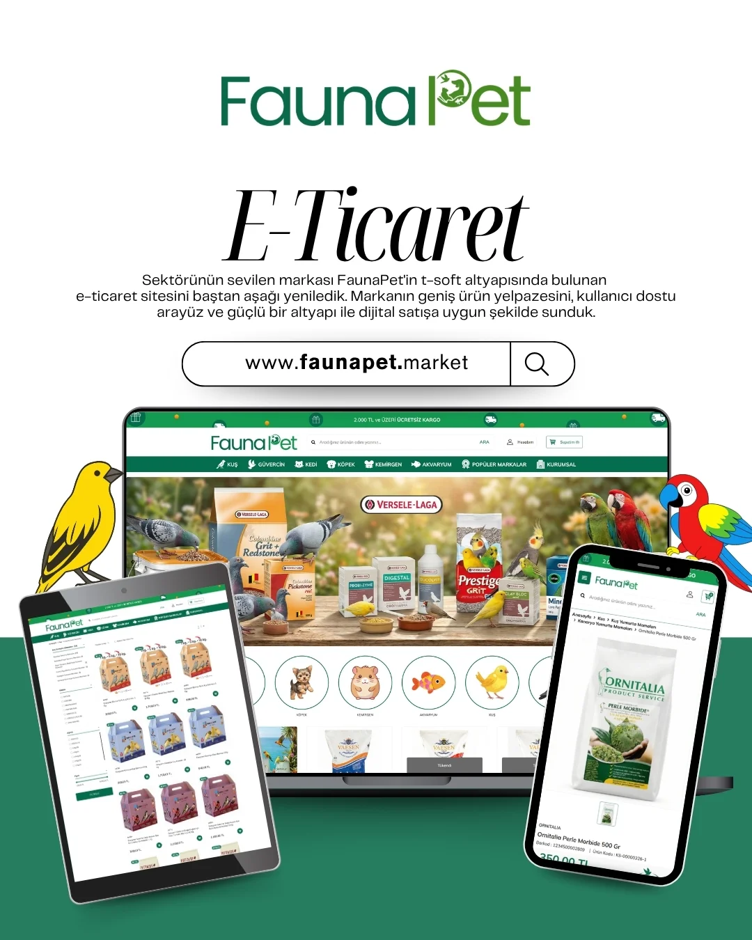 FaunaPet.Market — E-ticaret, SEO ve geliştirme