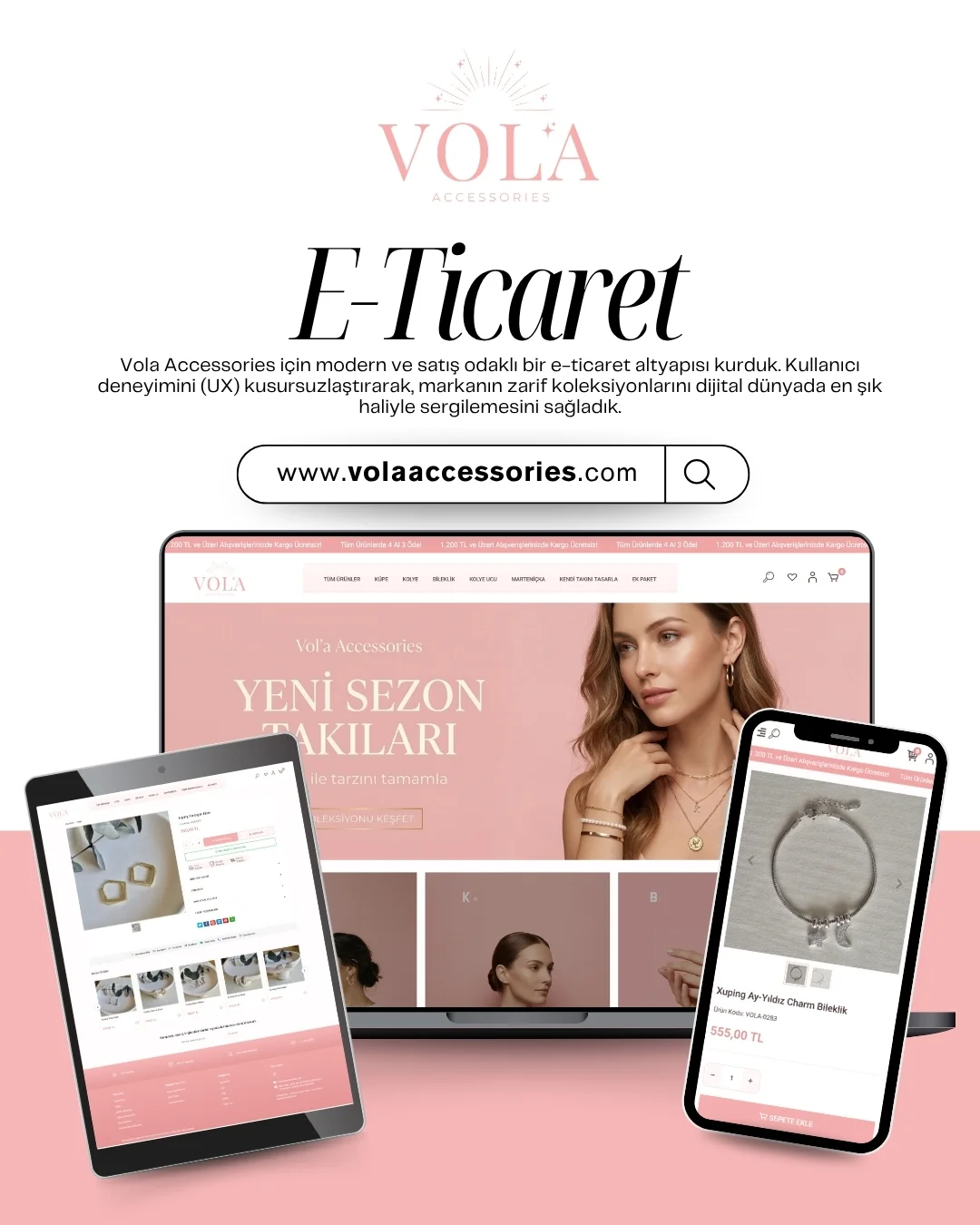 Vol'a Accessories — E-ticaret web sitesi